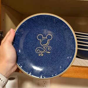Disney Blue and Brown Small Dinnerware Plate